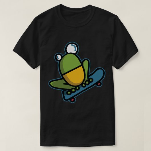 Skateboarding Frog(2) T-shirt (Design voorkant)