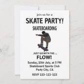 Skateboarding Gewoon Mee Met De Stroom Skateboarde Kaart (Voorkant)