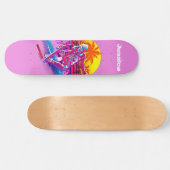 Skateboarding Girl Persoonlijk Skateboard (Horizontaal)