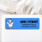 Skateboarding Goose op 4 juli Etiket (Insitu)