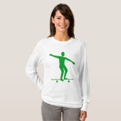 Skateboarding - Gras Groen T-shirt (Voorkant volledig)