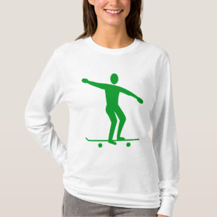 Skateboarding - Gras Groen T-shirt