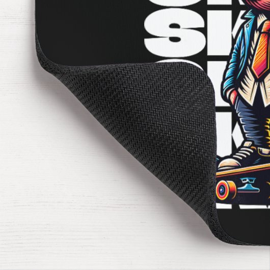 Skateboarding Gravity Never Heard Pig Skateboard  Muismat (Hoek)