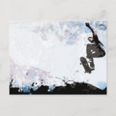 Skateboarding Grunge Layout Briefkaart (Voorkant)