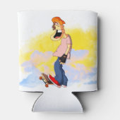 Skateboarding Guy Blikjeskoeler (Achterkant)
