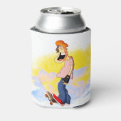 Skateboarding Guy Blikjeskoeler (Blikje Achterkant)