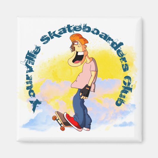 Skateboarding Guy Magneet (Voorkant)