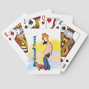Skateboarding Guy Pokerkaarten