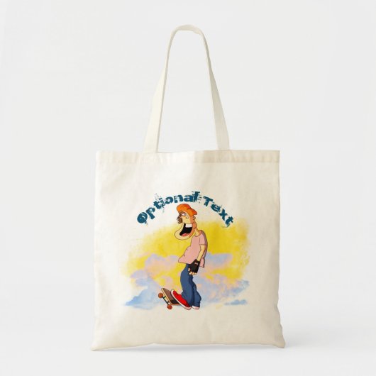 Skateboarding Guy Tote Bag (Voorkant)