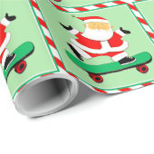 Skateboarding Holiday Gift Cadeaupapier (Rol Hoek)