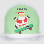 Skateboarding Holiday Gift Stocking Stuffer Sneeuwbol (Achterkant)