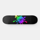 Skateboarding Kind Colorful Paint Splash Add Name Persoonlijk Skateboard (Horizontaal)