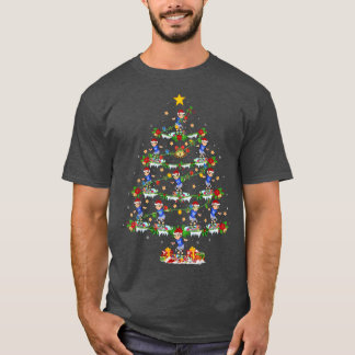 Skateboarding Lover Xmas Licht Skateboarding Chri T-shirt