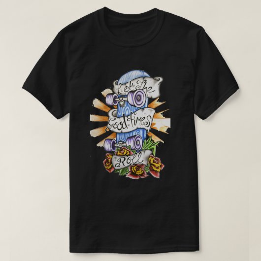 Skateboarding Mannen Spiral Stropdas-Dye T-Shirt (Design voorkant)