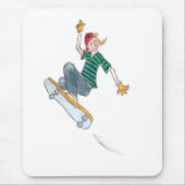 Skateboarding Mousepad Muismat (Voorkant)