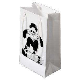 Skateboarding Panda Klein Cadeauzakje