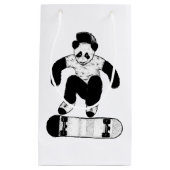 Skateboarding Panda Klein Cadeauzakje (Voorkant)