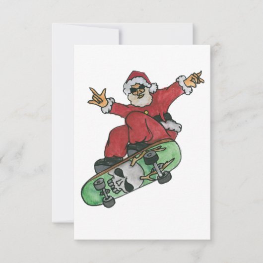 Skateboarding Santa (Voorkant)