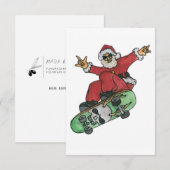 Skateboarding Santa (Voorkant / Achterkant)