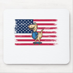 Skateboarding Schaats Board American Flag Muismat
