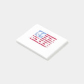Skateboarding Schaats Board American Flag Post-it® Notes (Schuin)