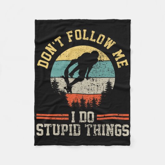 Skateboarding Skateboard  Fleece Deken (Voorkant)