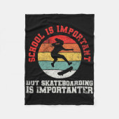 Skateboarding Skateboarder Skateboard 1  Fleece Deken (Voorkant)