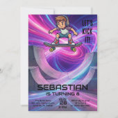 Skateboarding | Skater Birthday Party Kaart (Voorkant)