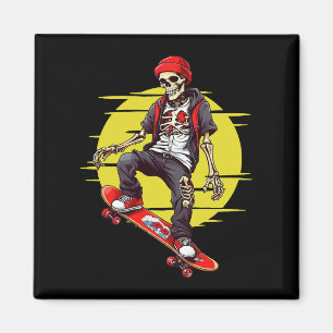 Skateboarding Skeleton Magneet