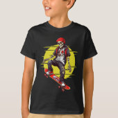 Skateboarding Skeleton T-shirt (Voorkant)