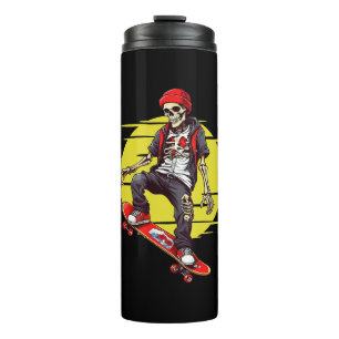 Skateboarding Skeleton Thermosbeker