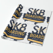 Skateboarding Street Division Cadeaupapier (Uitgerold)