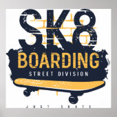Skateboarding Street Division Poster (Voorkant)