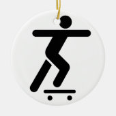 Skateboarding Symbol Ornament (Voorkant)