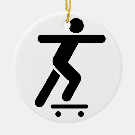 Skateboarding Symbol Ornament (Voorkant)