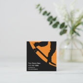 Skateboarding Theme Cool  Vierkante Visitekaartje (Staand voorkant)