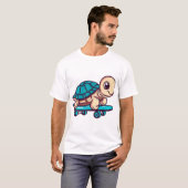 Skateboarding Turtle T-shirt (Voorkant volledig)