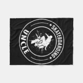 Skateboarding Uncle Skateboard Skateboarder Uncle  Fleece Deken (Voorkant (Horizontaal))