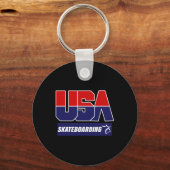Skateboarding Usa  Sleutelhanger (Voorkant)