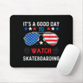 Skateboarding Usa Support The Team Sungles Usa Fla Muismat (Met muis)