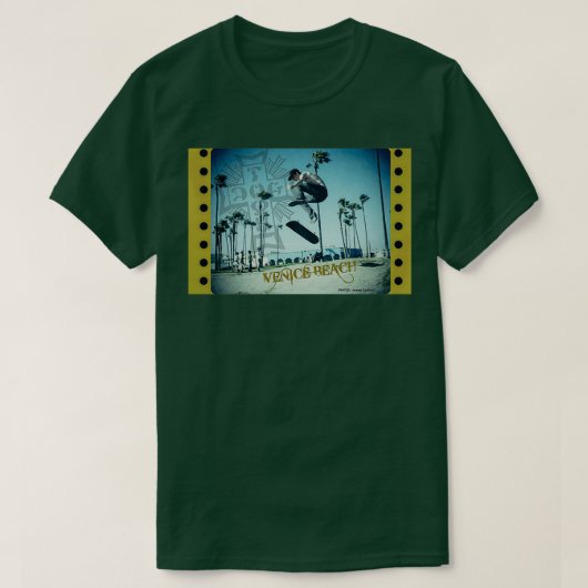 Skateboarding Venice Beach California Skateboardin T-shirt (Design voorkant)