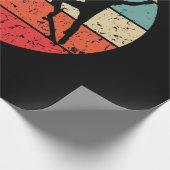 Skateboarding - Vintage Retro Skateboarder Cadeaupapier (Hoek)