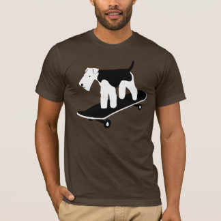 Skateboarding Welsh Terrier T-shirt