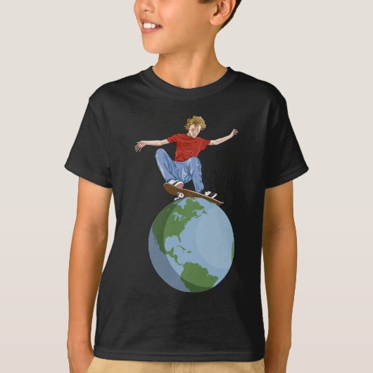 Skateboarding World T-shirt (Voorkant)