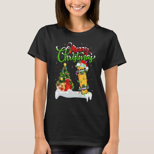 Skateboarding   Xmas Decorations Skateboarding Chr T-shirt (Voorkant)