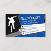Skateboardinstructeur | Actieve sport Visitekaartje (Voorkant)