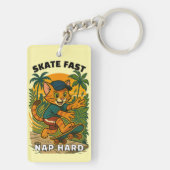 Skateboardkat Sleutelhanger (achterkant)