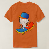 Skateboardkat T-shirt (Design voorkant)