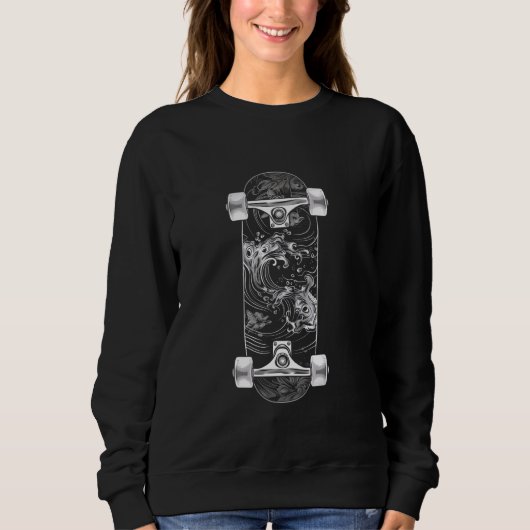 skateboardlijn trui (Voorkant)