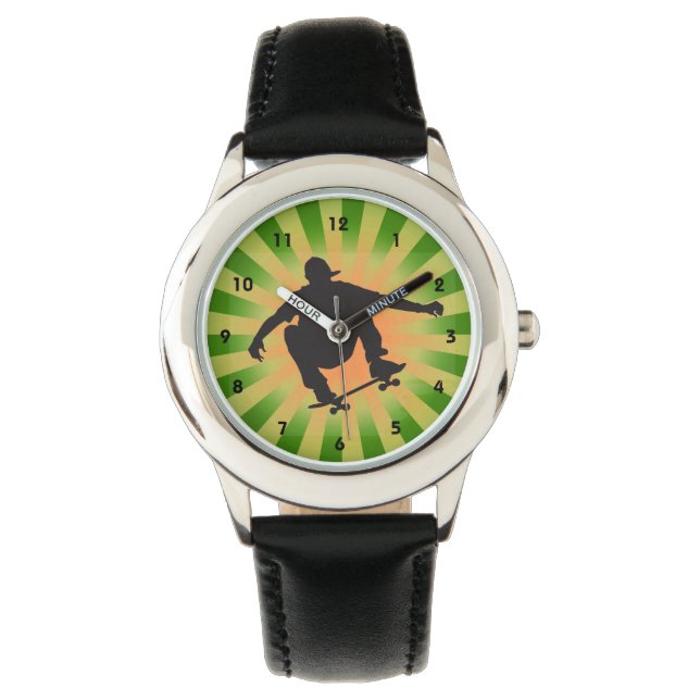 Skateboardontwerp Horloge (Voorkant)